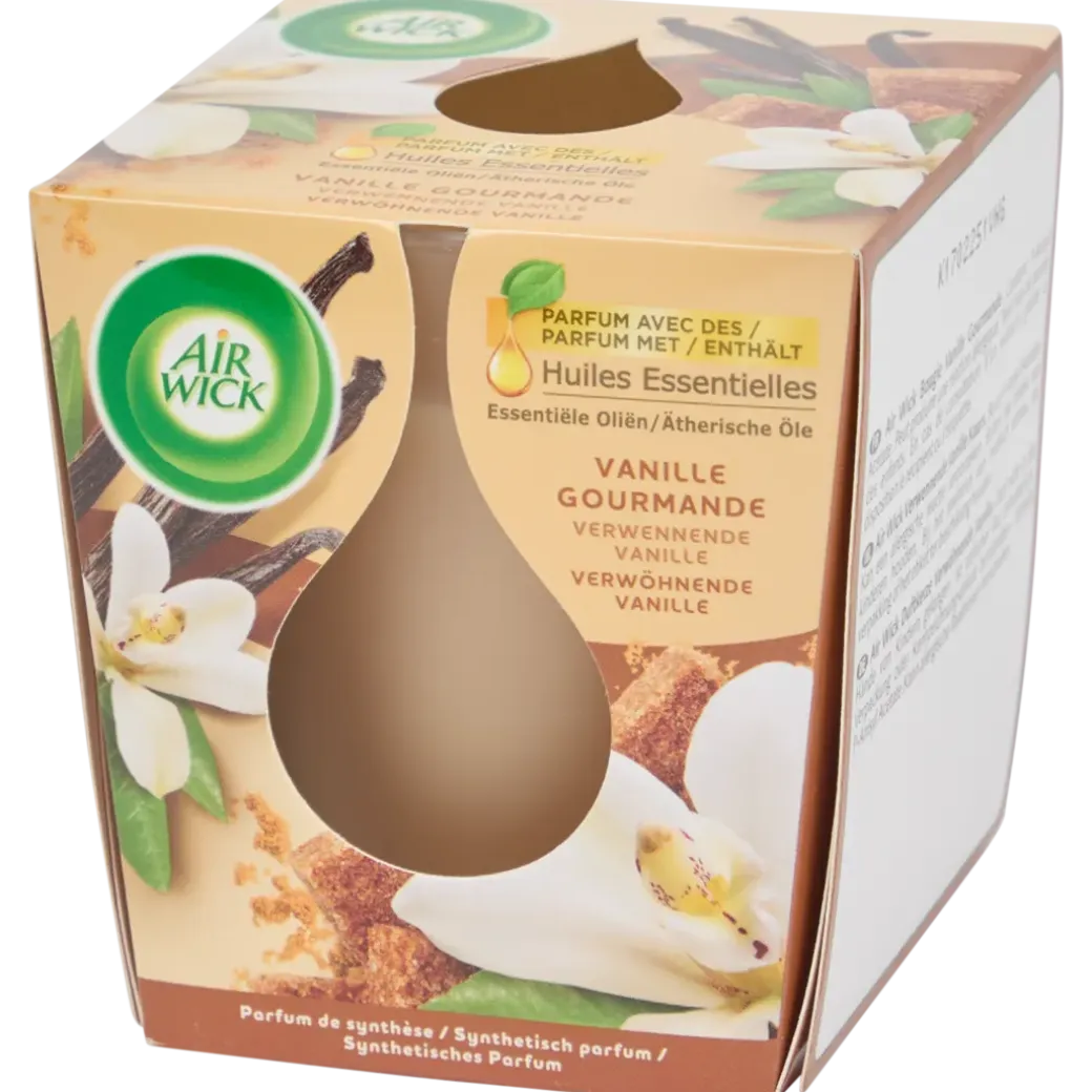 Air Wick Essential Oils geurkaars Heerlijke Vanille Beige | Action NL