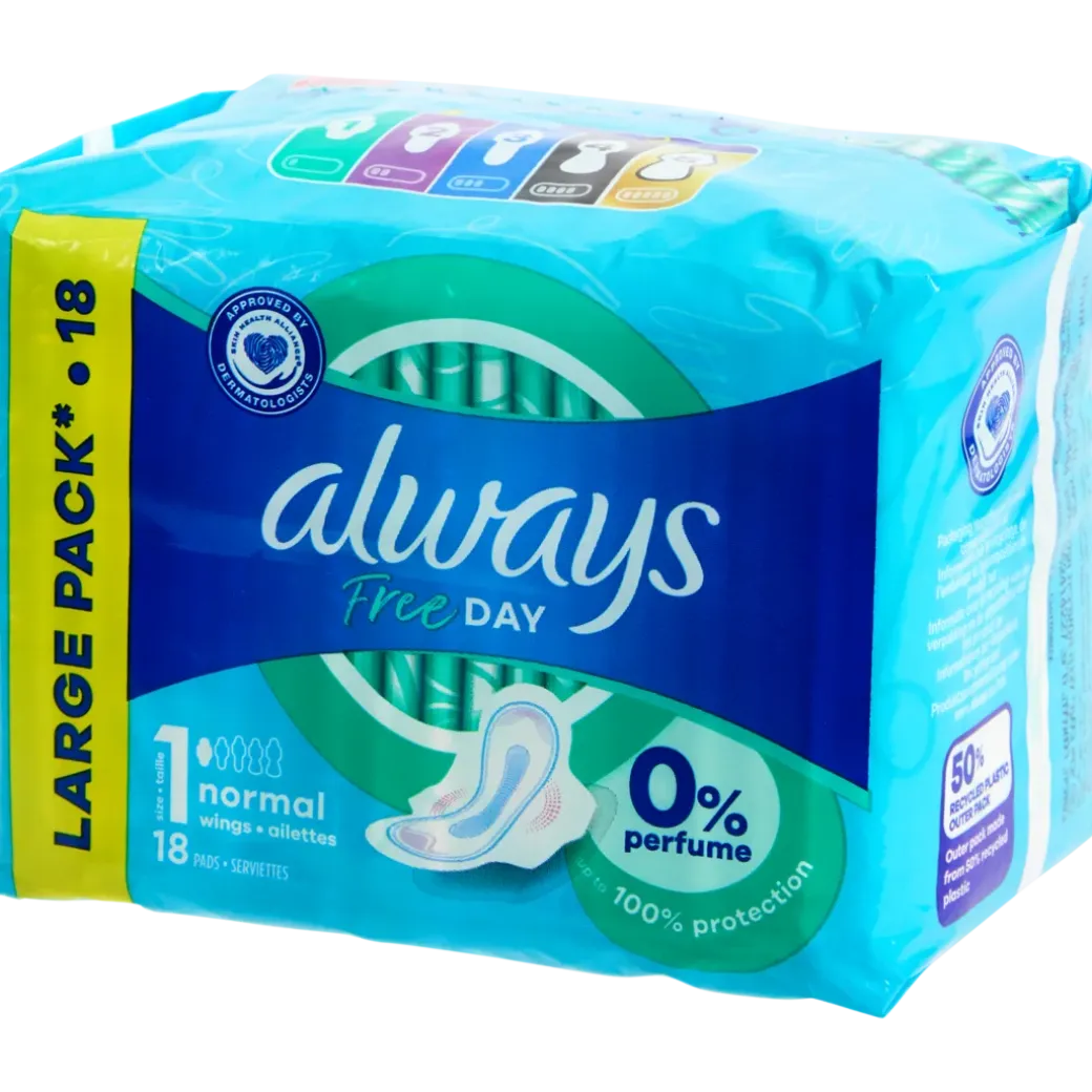 Always Free Day maandverband Normaal 18 Stuks | Action NL