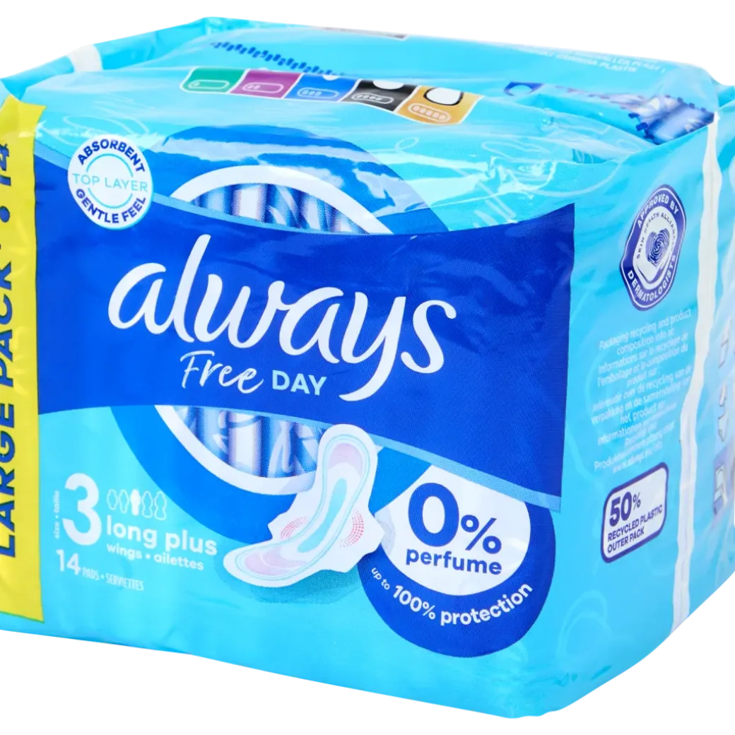 Always Free Day maandverband Long plus 14 Stuks | Action NL