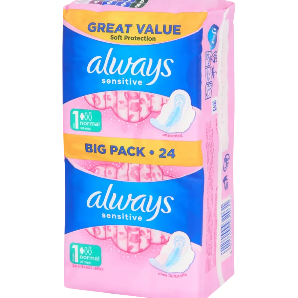 Always maandverband Sensitive 24 Stuks | Action NL