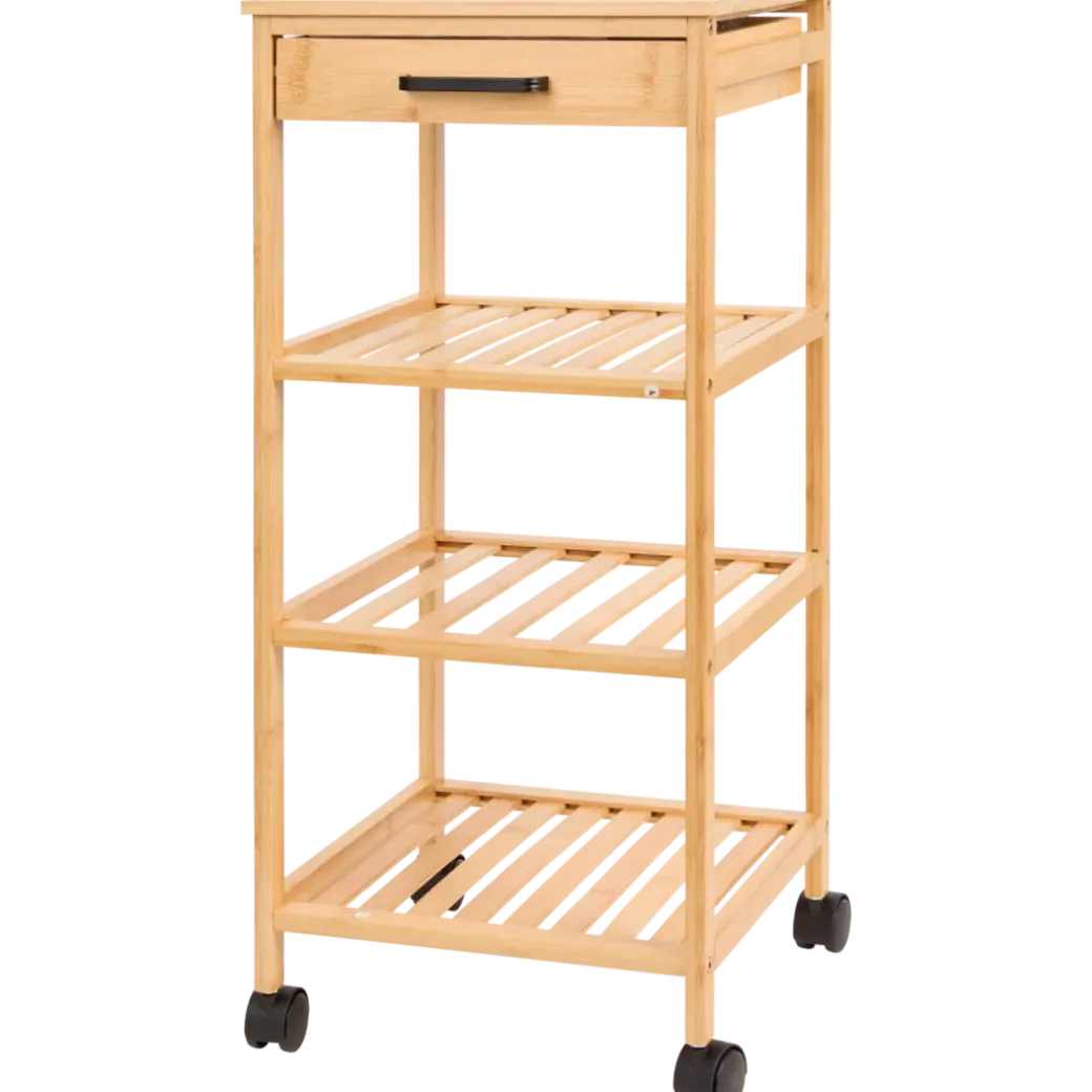 Bamboe trolley 33 x 33 x 73,5 cm | Action NL