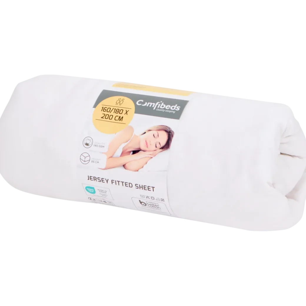 Comfibeds jersey hoeslaken 160 x 200 cm | Action NL