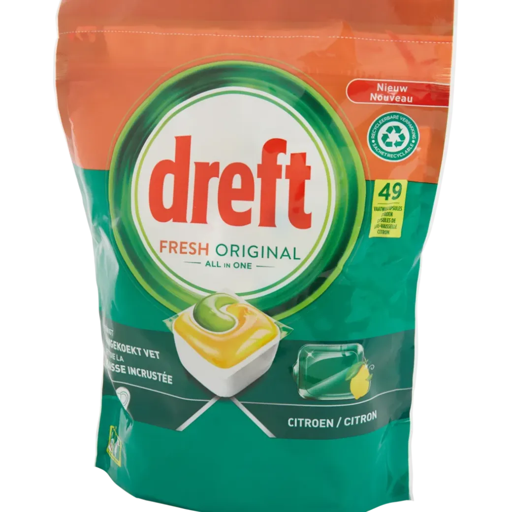 Dreft All-in-1 vaatwastabletten Fresh Original | Action NL