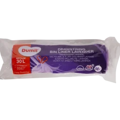 Dumil trekband vuilniszakken Lavendel 30 liter | Action NL