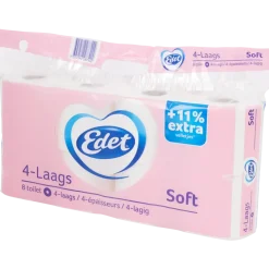Edet Soft toiletpapier 8 Stuks | Action NL