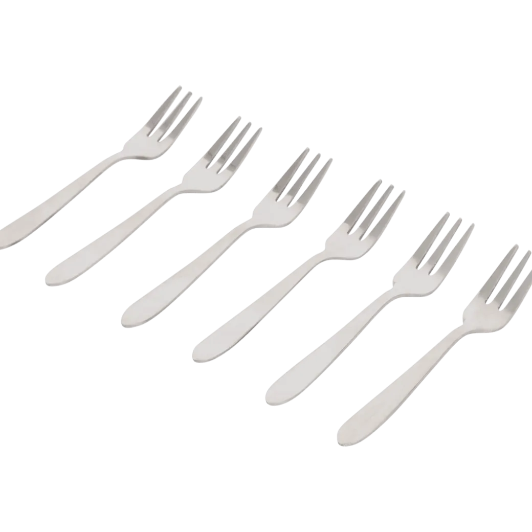 Gebaksvorkjes Zilver 6 Stuks | Action NL