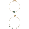 Gold plated armbandjes met edelsteen | Action NL