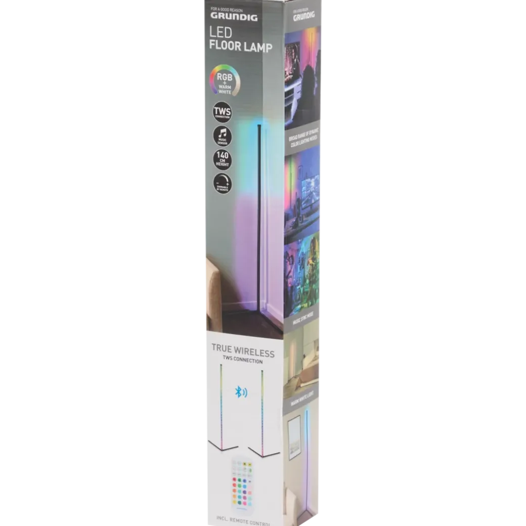 Grundig draadloze vloerlamp Magic Zwart | Action NL