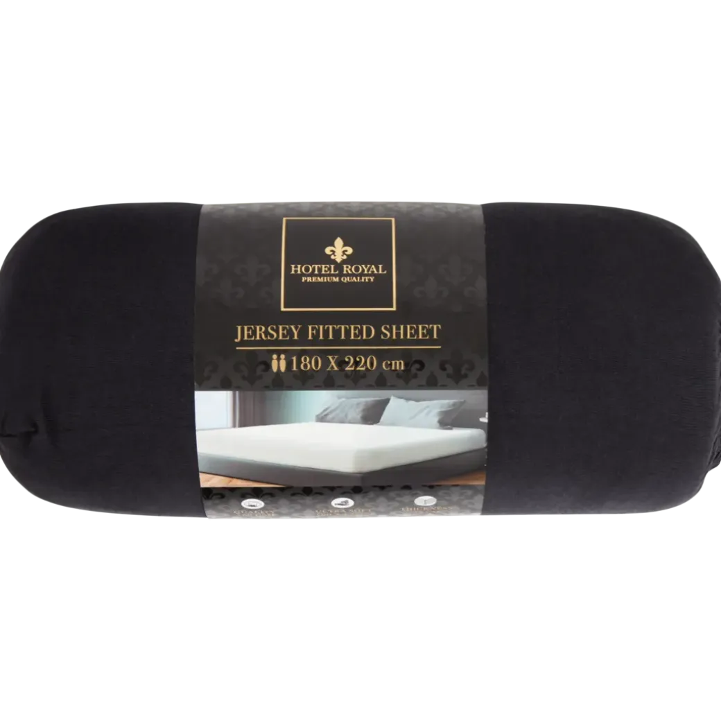 Hotel Royal jersey hoeslaken 180 x 220 x 25 cm | Action NL