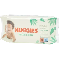 Huggies Natural Care babydoekjes Fris 56 Stuks | Action NL