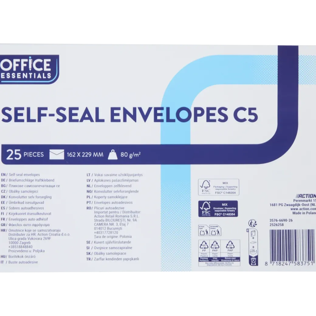 Office Essentials enveloppen C5 | Action NL