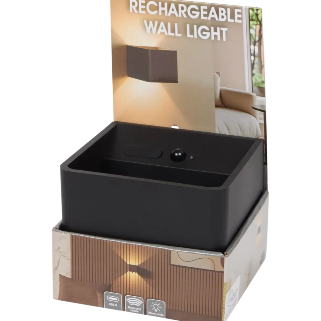 Oplaadbare led-wandlamp Kunststof | Action NL