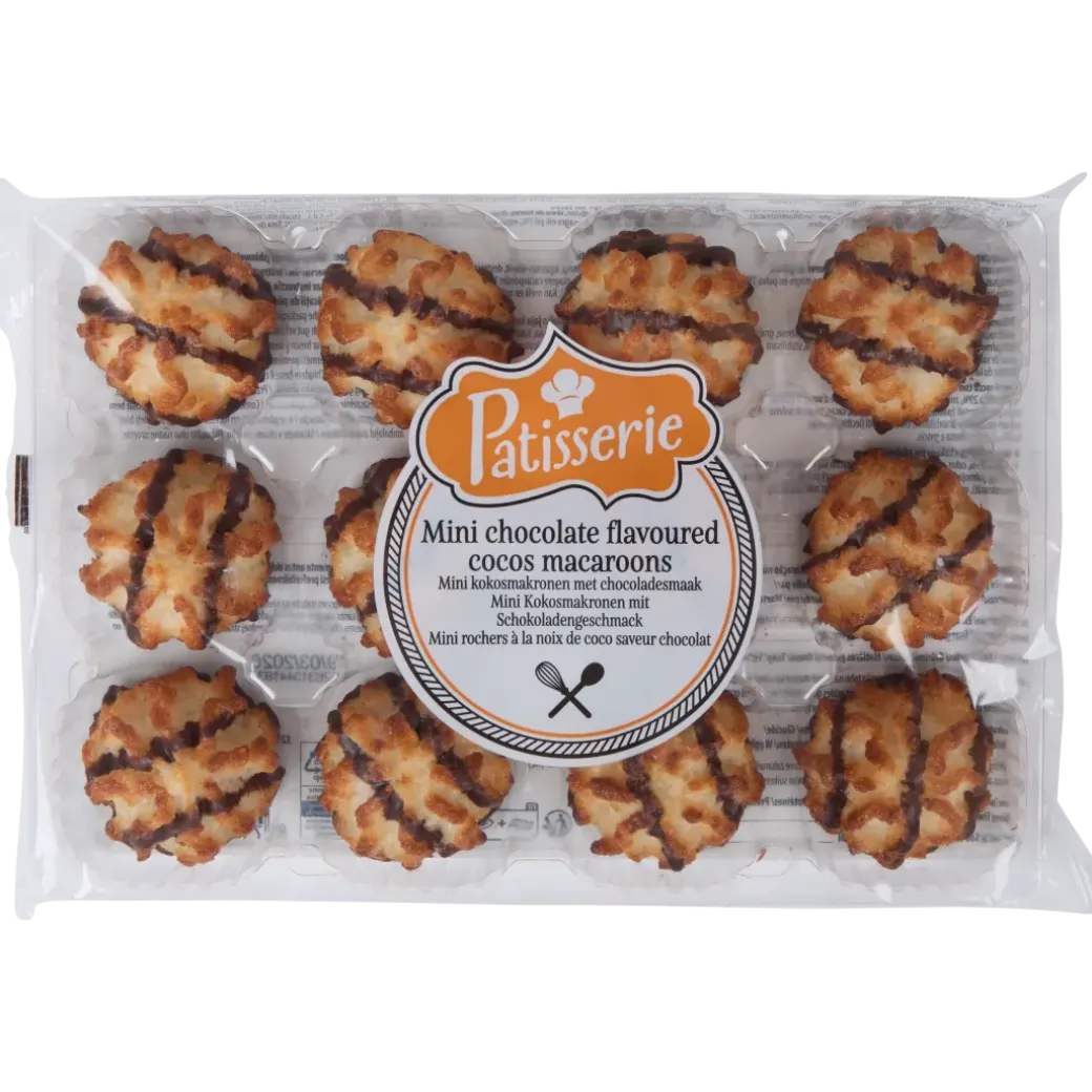 Patisserie mini kokosmakronen met chocoladesmaak | Action NL