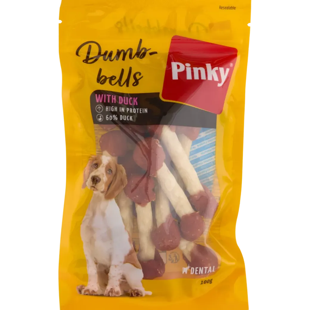 Pinky hondensnack Duck Dumbbells | Action NL