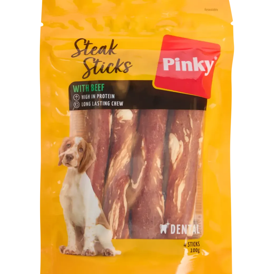 Pinky Steak Sticks hondensnacks | Action NL
