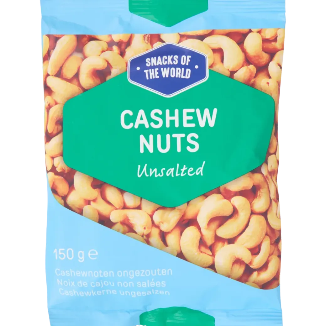 Snacks of the World ongezouten cashewnoten | Action NL