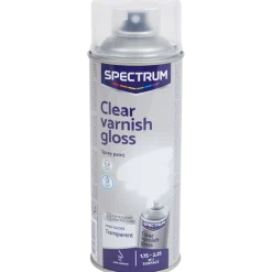 Spectrum hoogglans blanke lak transparant Transparant 400 ml | Action NL