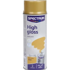 Spectrum hoogglans spuitverf goud Goud 400 ml | Action NL