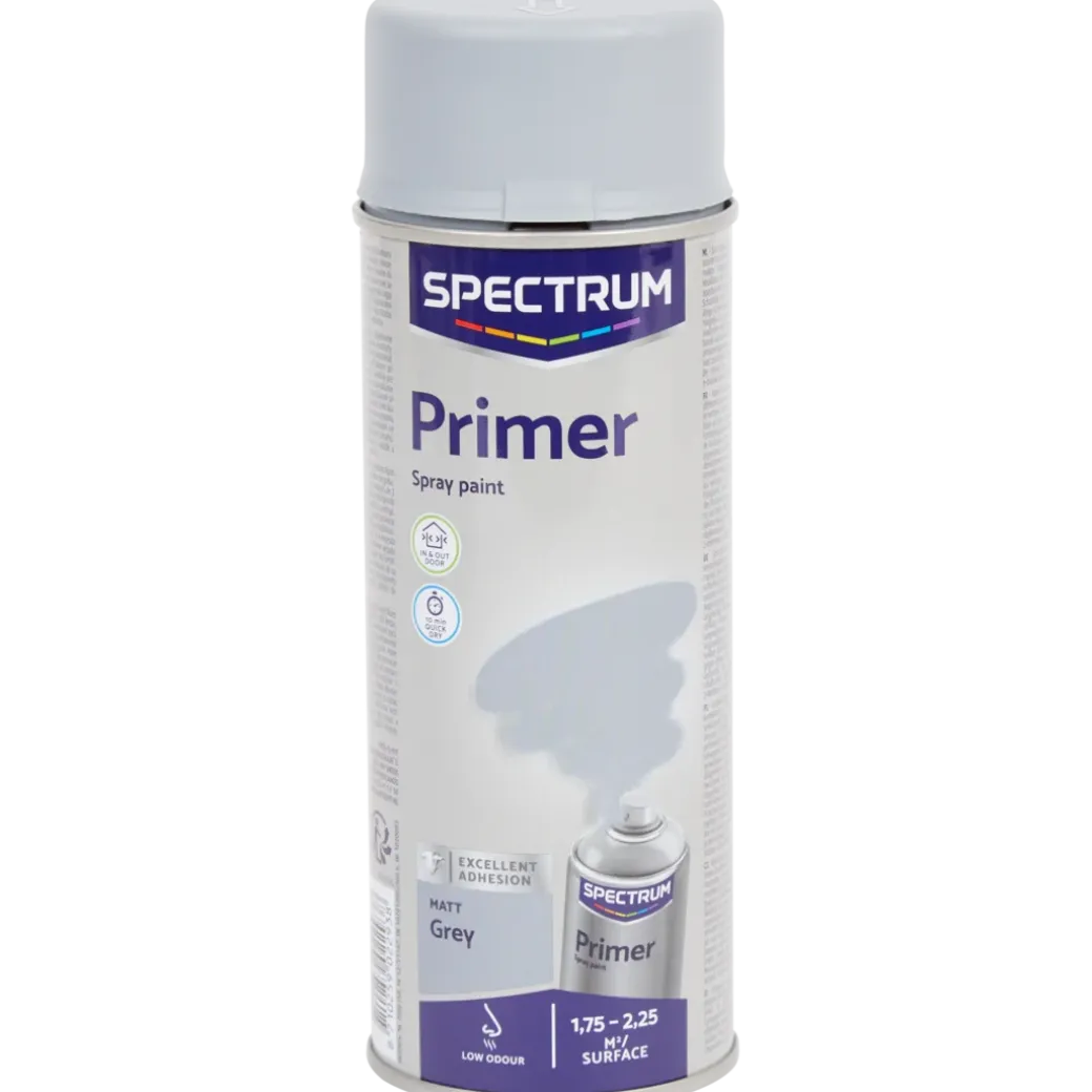 Spectrum primer spuitverf mat grijs Grijs 400 ml | Action NL