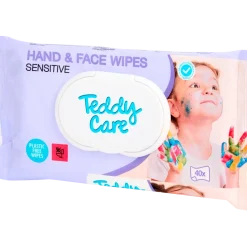 Teddy Care doekjes voor hand en gezicht Sensitive 40 Stuks | Action NL