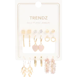 Trendz vergulde oorbellenset | Action NL