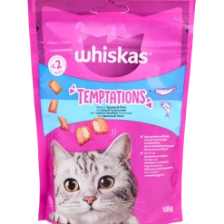 Whiskas Temptations kattensnoepjes zalm en zeevruchten | Action NL